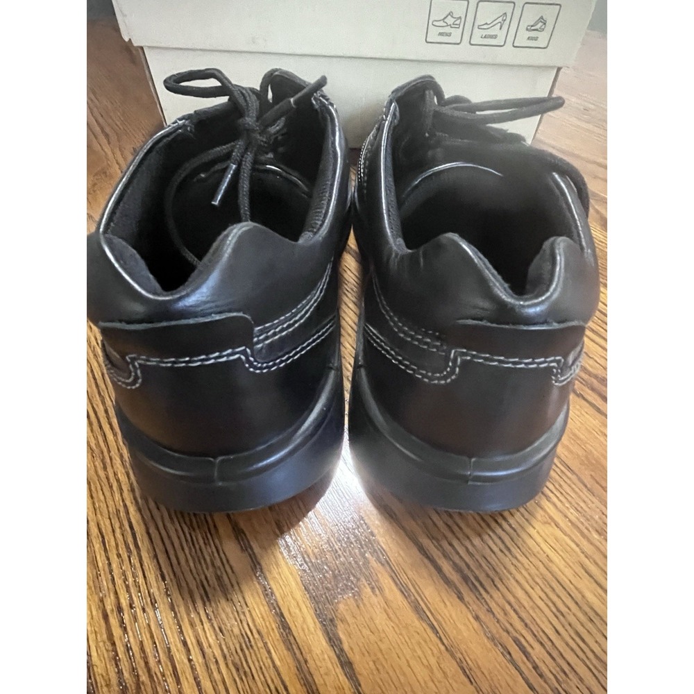 ECCO Light Neoflexor Shock Point Black Leather Lace Up Comfort Shoes 46, 12-12.5 - Picture 3 of 10